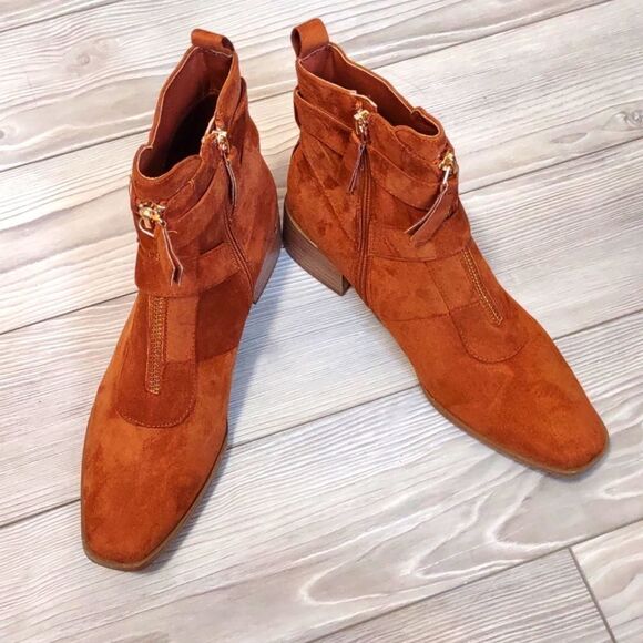 (46-4114)  COUTGO Women's Low Chunky Boots Sz 11 - Picture 5 of 10